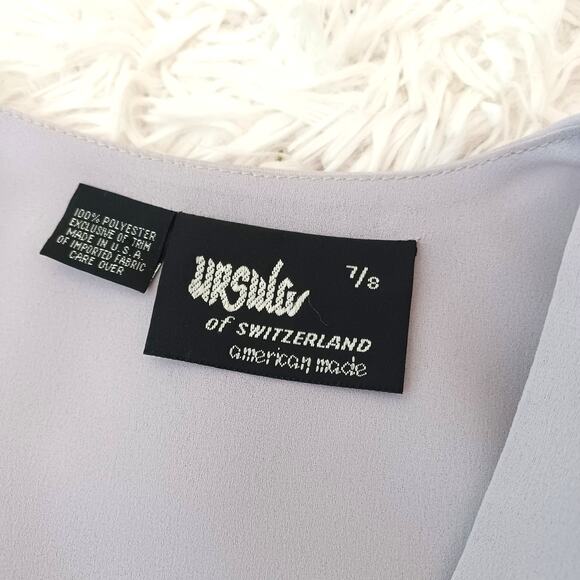 VTG Romantic Ursula of Switzerland Belted Romantic Princess Diana Preppy Dress - Picture 5 of 10